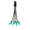 Mini FAKRA Straight A Code Hembra 4 en 1 a impermeable Z Code Fakra Male Straight Vehicle Cable Extension 50cm