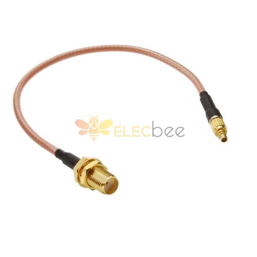 SMA Straight Female Bulkhead to MMCX Straight Male with RG316 RF Coaxial Cable 6 inch(15cm)
