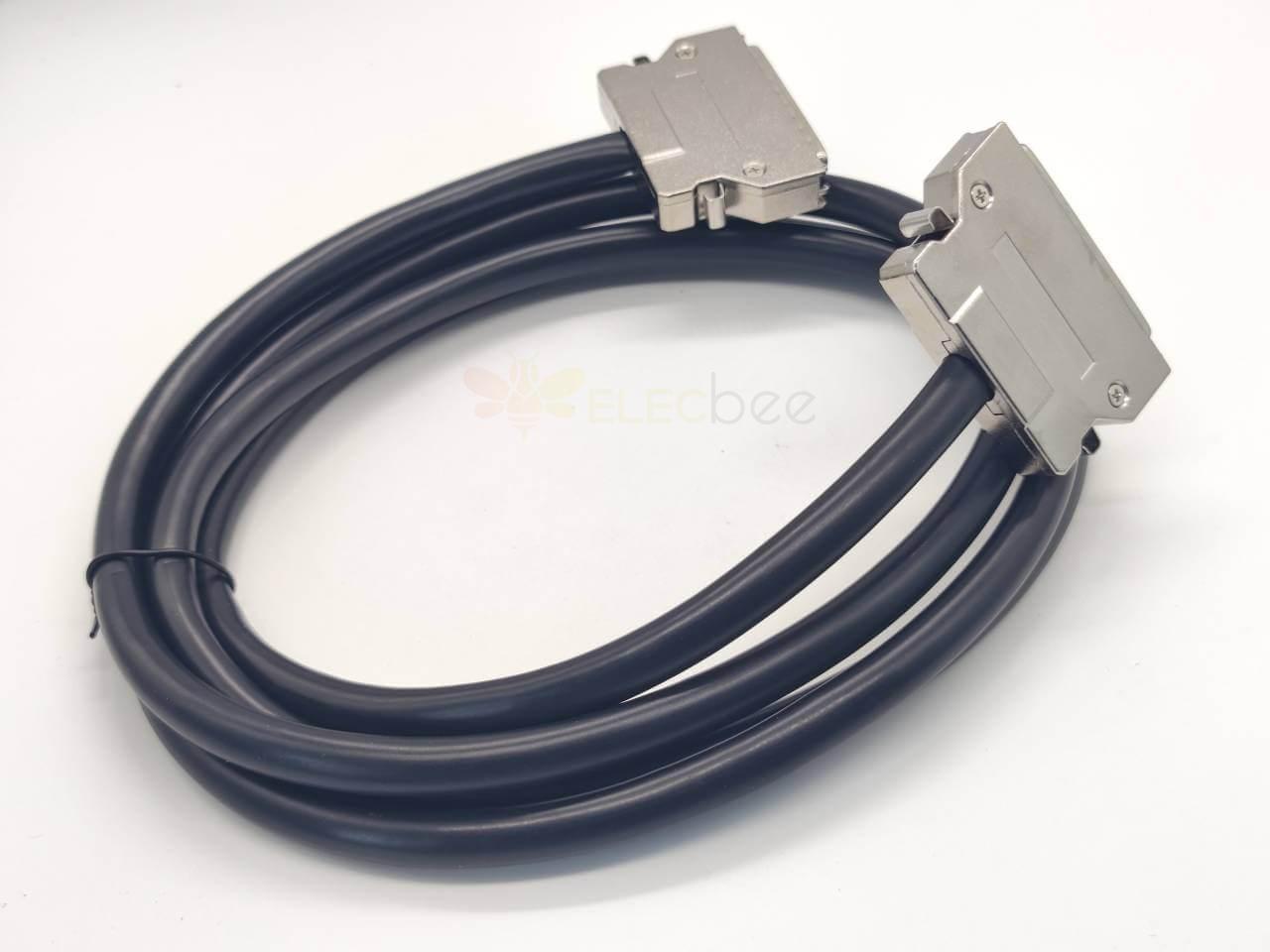 SCSI Connector 68Pin HPDB Male to HPDB 68 Pin Male Latch Lock Field Wireable Cable Cable 2M