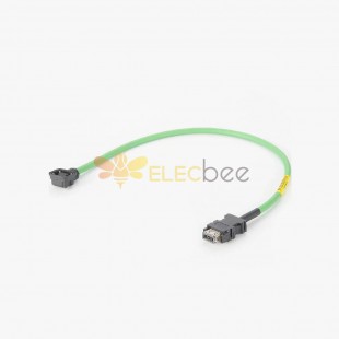 Mitsubishi Mr-J3Encbl10M-A1-H To SCSI 10Pin Female Connector With Coding Servo Motor Cable 0.5M
