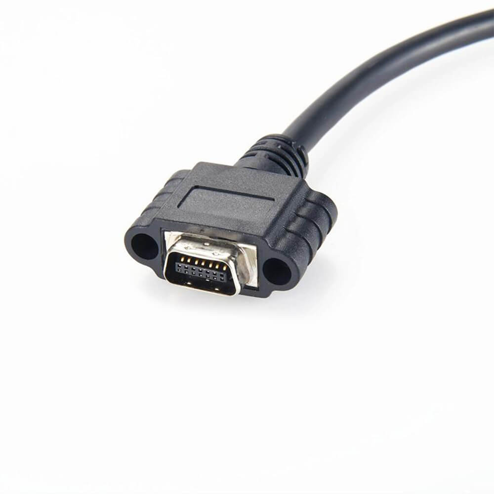 SCSI MDR 14Pin Male To Male Straight Type Connector With Cable 0.5M
