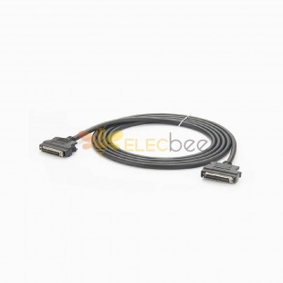 SCSI MDR 50Pin Male To Male Straight Connector Snap Type With Cable 2.5M
