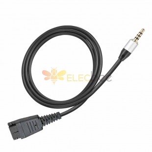 3.5MM to Quick Disconnect Headset Spliter Cable Compatible with Jabra 6.4 Training Cable