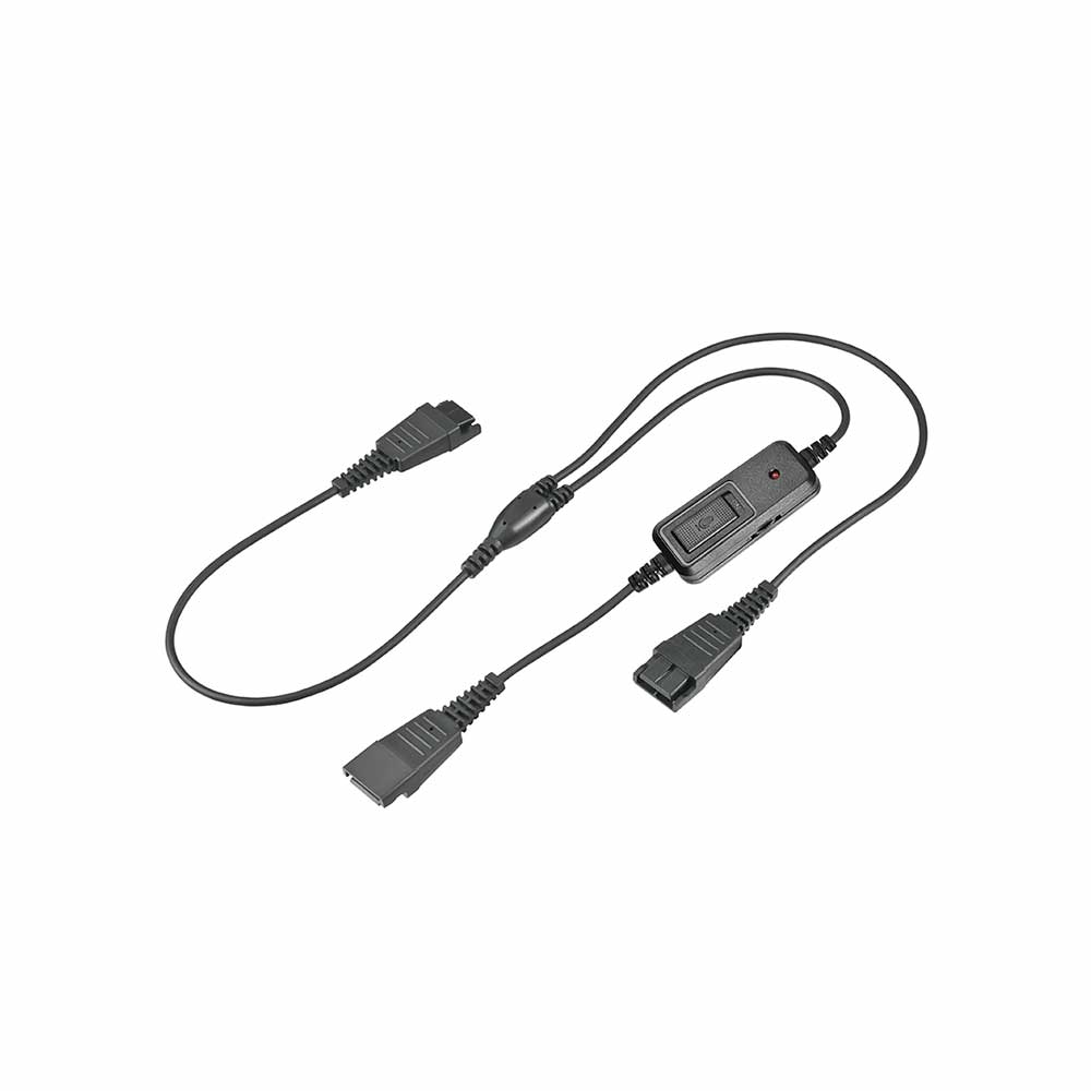 Quick Disconnect Y type Spliter Cable Compatible with Jabra PH18 Training Cable