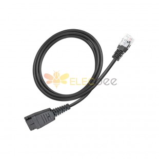 RJ9 to Quick Disconnect Headset Cable compatible with Jabra B4 Training QD Cable