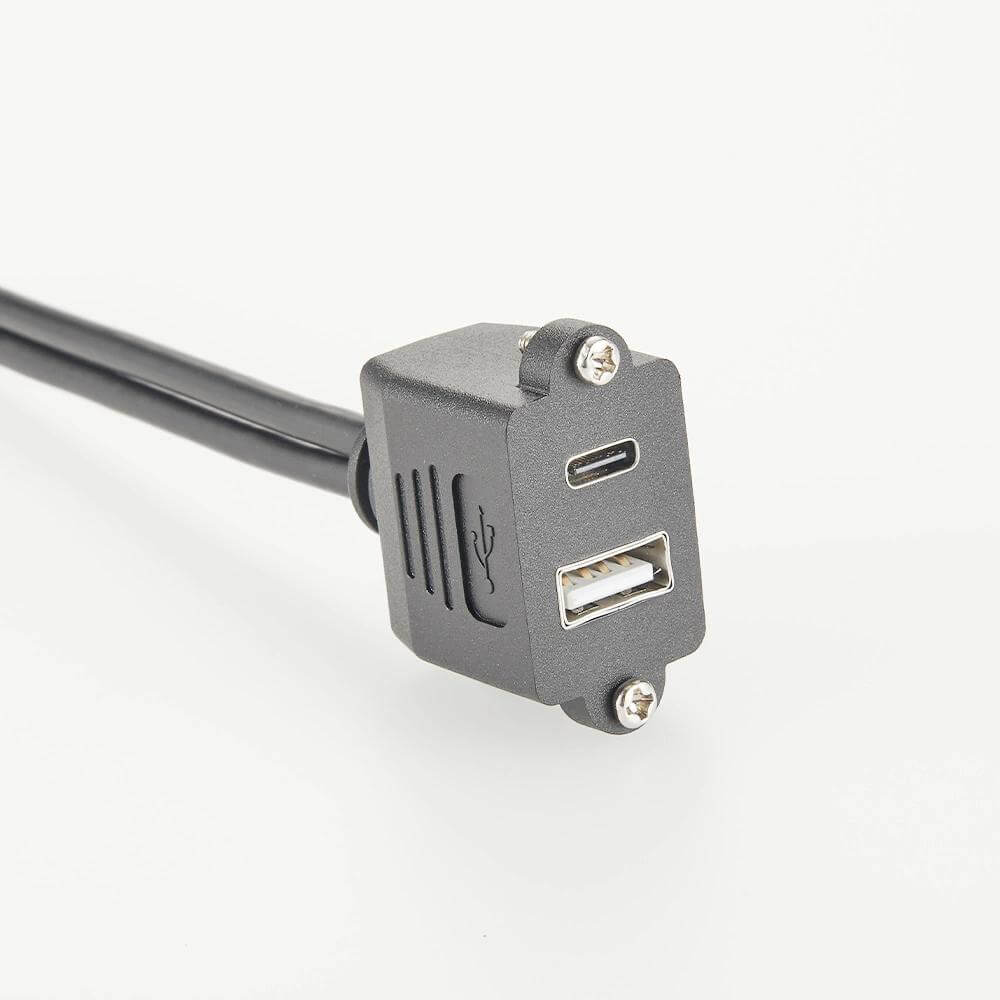 USB 2.0 유형 A 암-유형 A 남성 유형 C 암-유형 C 남성 0.1미터 콤보 커넥터