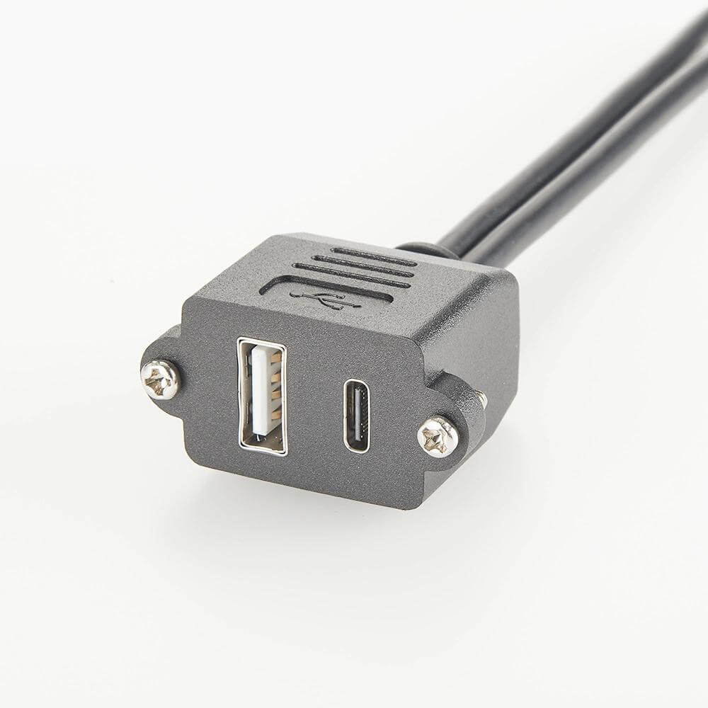  USB 2.0 Type A Female To Type A Male Type C Female To Type C Male 0.1Meter Combo Connectors
