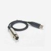 XLR Female To USB Audio Interface Cable 0.3M