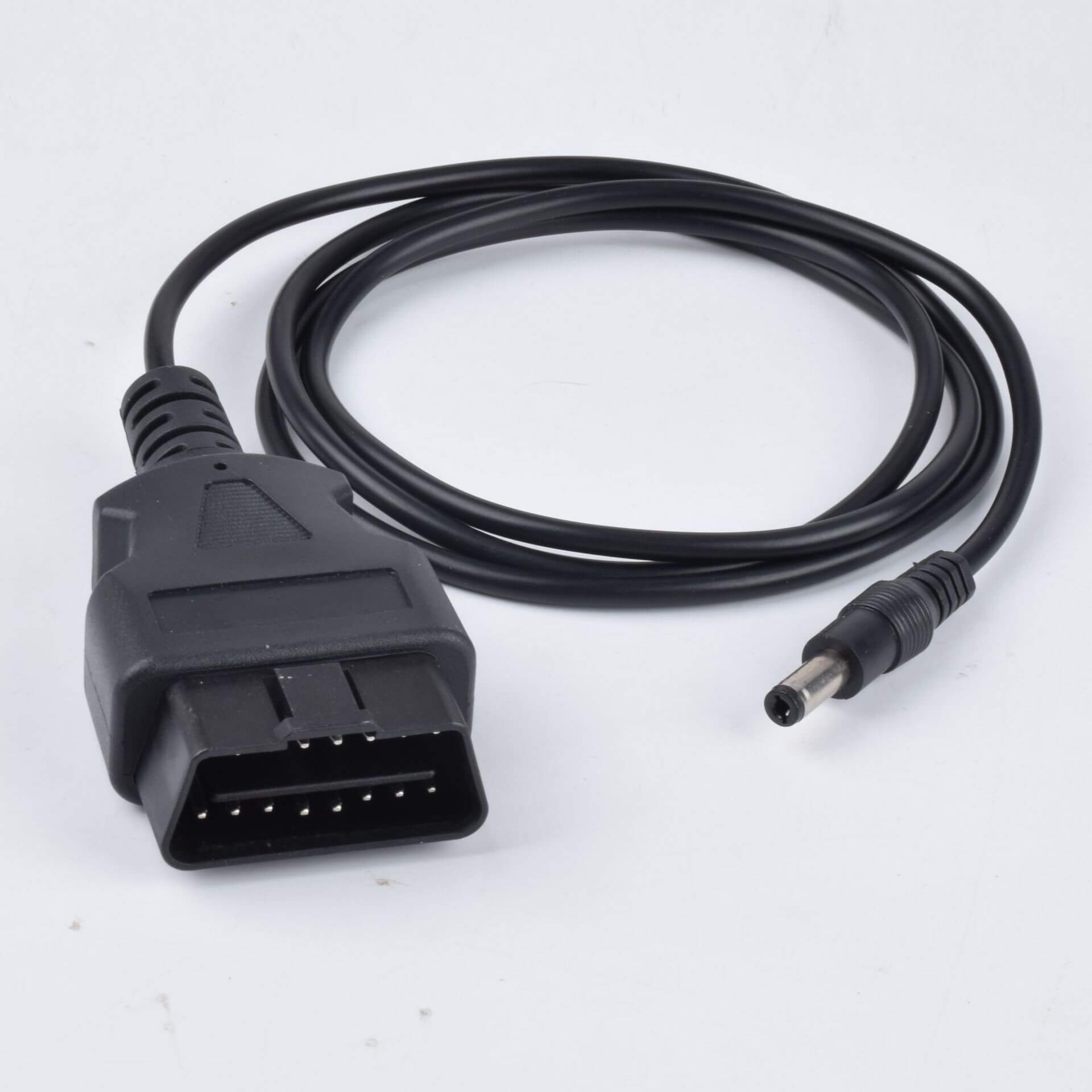 Automobile OBD2 16 Pin To DC Automobile Diagnostic Tools DC5.5*2.1mm To OBD2 Male Cable Length 1.5M