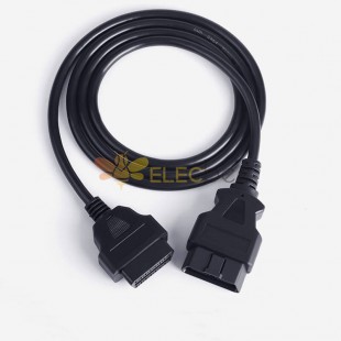 Automobile Truck OBD Extension Cable Male To Female 16 Pin OBD2 Diagnostic Cable 1.5M