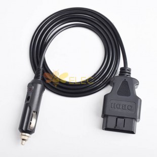 Cigarette Lighter To OBD Male Charging Cable Length 1M