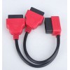 OBD2 Male To Dual Female Extension Cable 12V Automobile 16Pin 30Cm