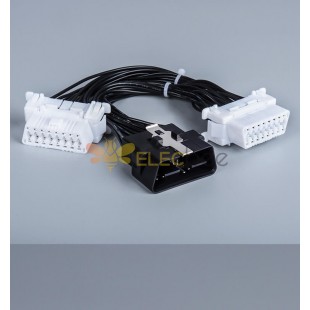 Toyota Automobile OBD2 Extension Cable Female To Male And Female 30Cm