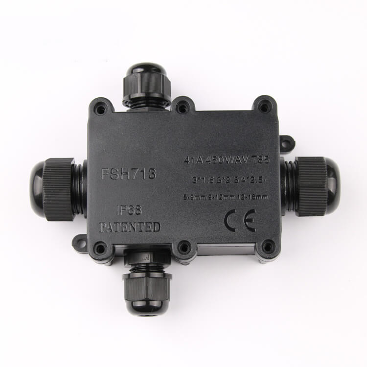 FSH713-4 P IP68 Su Geçirmez Bağlantı Kutusu Dış Kablo Gömülü Peyzaj Işığı Su Geçirmez Kutu