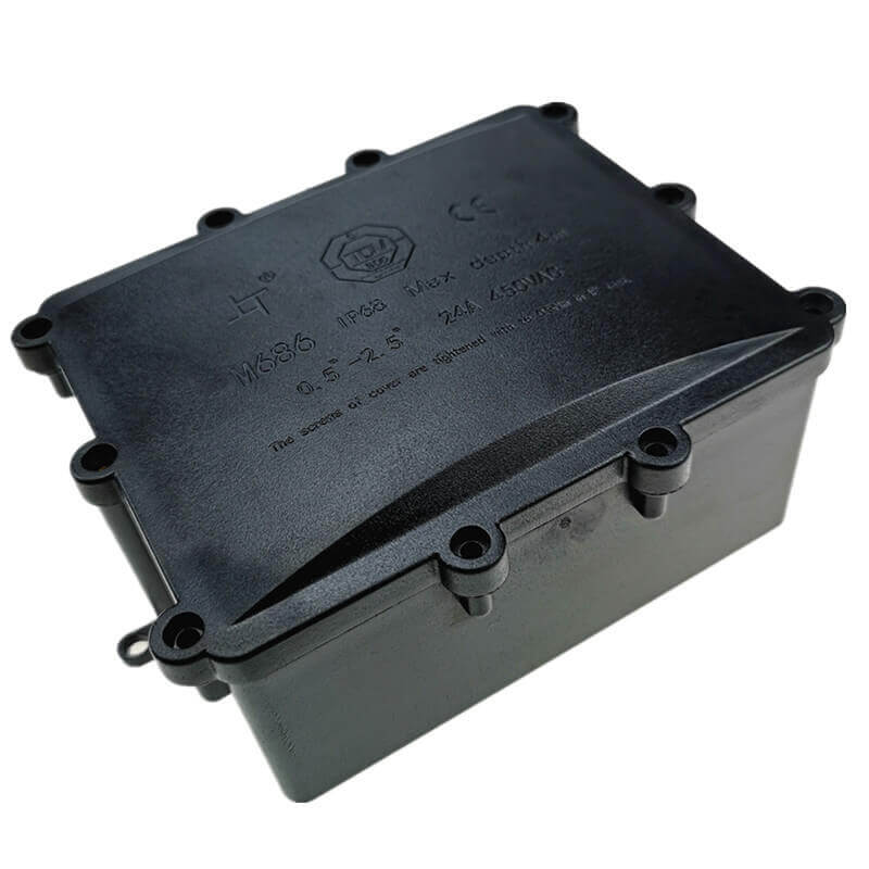 IP68防水接线盒带端子M686四通防水盒户外电缆防水接线盒