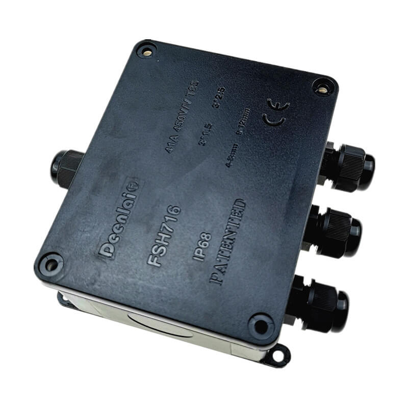 FSH716-4P(PG13.5*4个 6-12mm)IP68防水接线盒716户外电缆防水接线盒一进三出防水盒