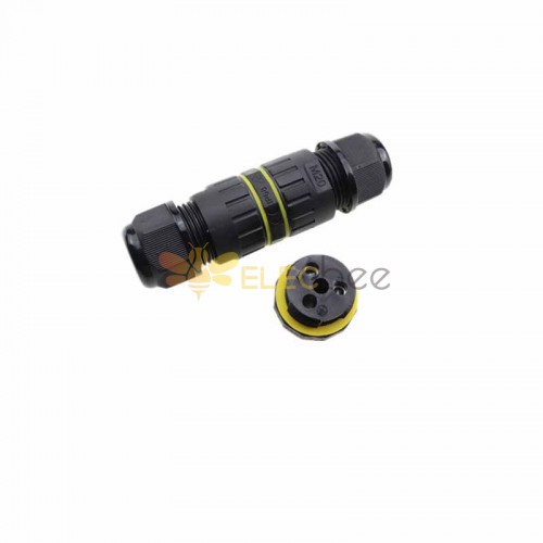 EW-M20 2-poliger wasserdichter PA66-Kabelstecker mit Schraubklemme (für Kabel 5-9/9-12 mm) For 5-9mm Cable