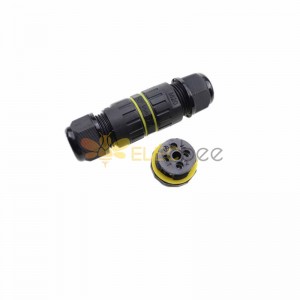 EW-M20 4 Pin PA66 Waterproof Cable Connector Screw Clamp （For Cable 5-9/9-12Mm) For 9-12mm Cable