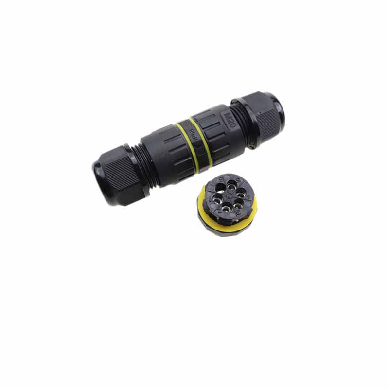 EW-M20 5 Pin PA66 Waterproof Cable Connector Screw Clamp （For Cable 5-9/9-12Mm)