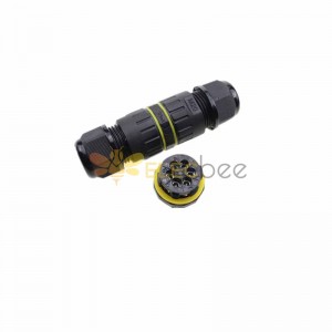 EW-M20 6 Pin PA66 Waterproof Cable Connector Scew Clamp （For Cable 5-9/9-12Mm)