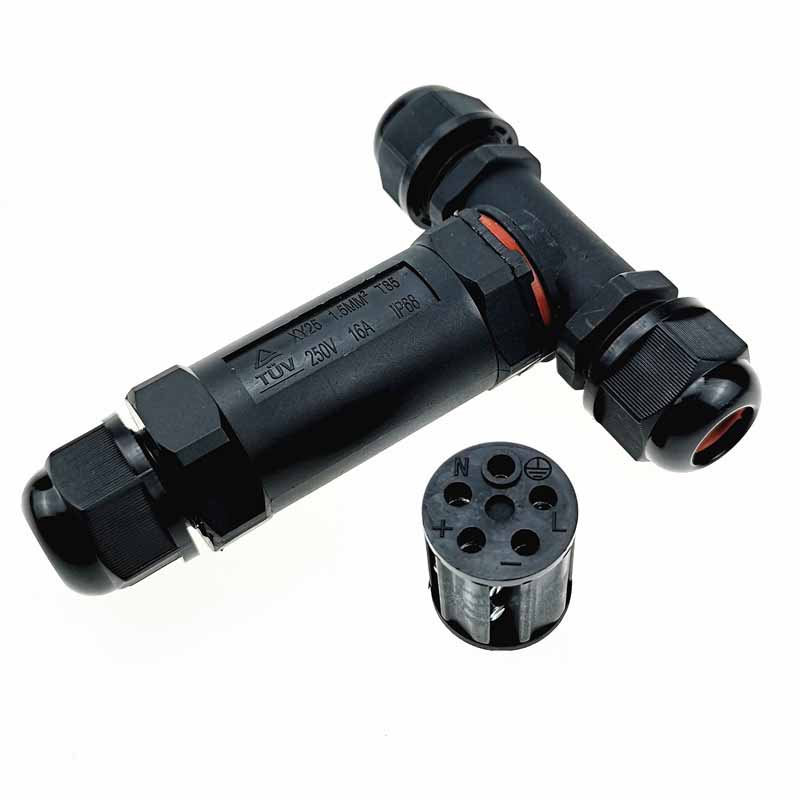 XY25T-5P Waterproof Outdoor Connector Electrical Wire To Wire Cable Connector