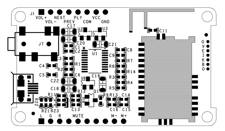 CSRA64215-40-42-bluetooth-Module-HIFI-Digital-Amplifier-External-DAC-Board-PCM5102A-Low-Power-APTXLL-1741867