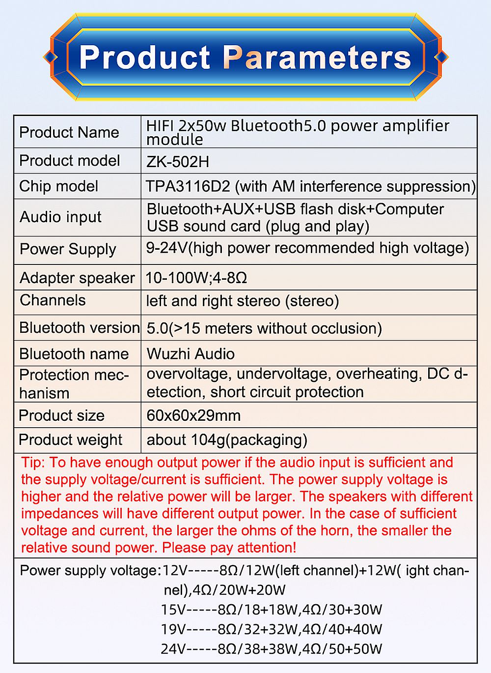 ZK-502H-50Wx2-TPA3116D2-HIFI-20-Stereo-Bluetooth-50-Digital-Power-Amplifier-Module-1745642