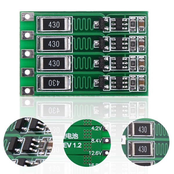 10pcs-4S-168V-BMS-PCB-18650-Lithium-Battery-Charger-Protection-Board-Balanced-Current-100mA-1239322