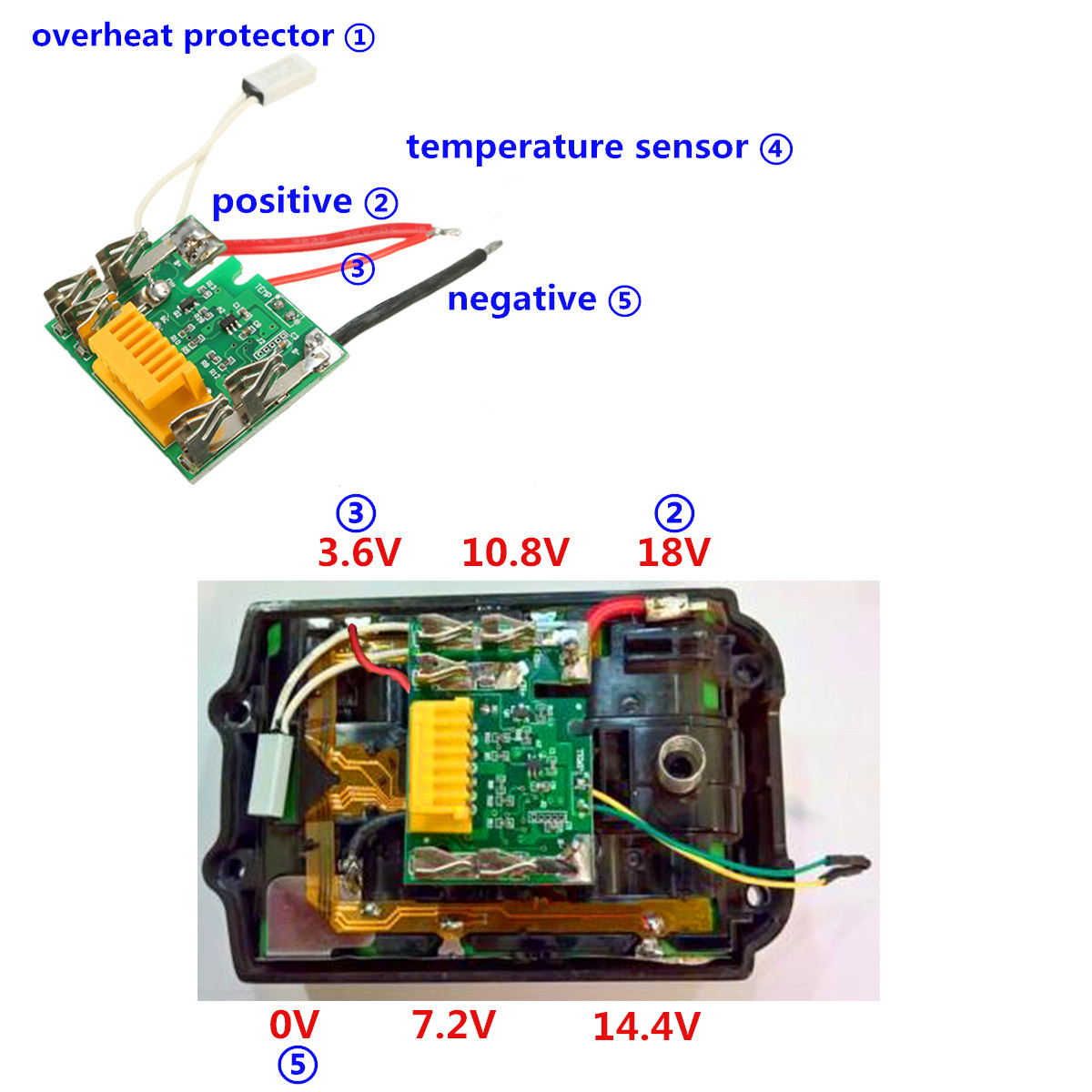 Li-ion Protection Module Board For Makita Drill