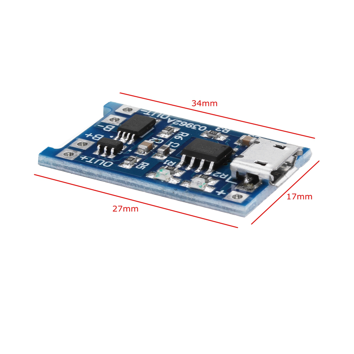 2Pcs-TP4056-Micro-USB-5V-1A-Lithium-Battery-Charging-Protection-Board-TE585-Lipo-Charger-Module-1255763
