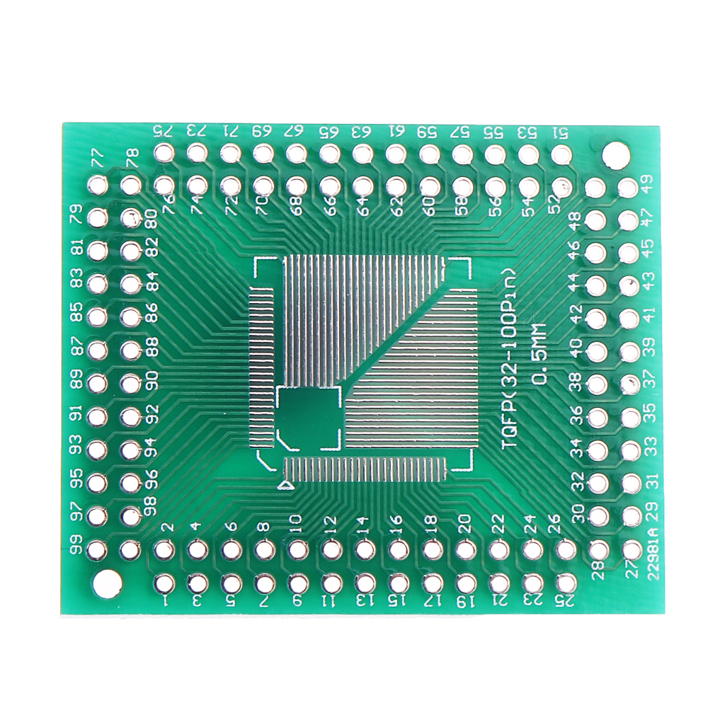 10PCS--QFPTQFPFQFPLQFP64-TQFP100-to-DIP-Adapter-PCB-0805mm-Converter-PCB-Board-DIP-Pin-Pitch-Convert-1589012