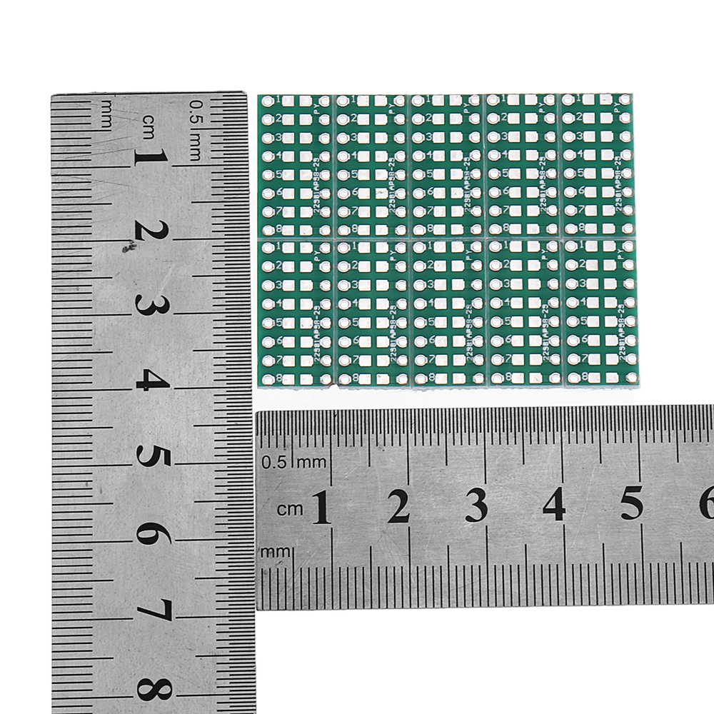 10PCS-SMT-DIP-Adapter-Converter-0805-0603-0402-Capacitor-Resistor-LED-Pinboard-FR4-PCB-Board-254mm-P-1589029