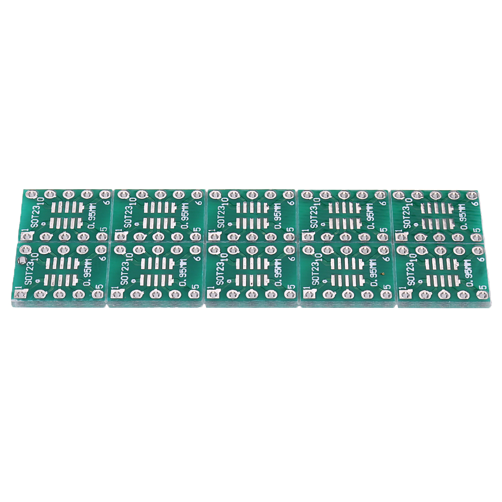 10PCS-SOT23-SOP10-MSOP10-Umax-SOP23-to-DIP10-Pinboard-SMD-To-DIP-Adapter-Plate-05mm095mm-to-254mm-DI-1588858