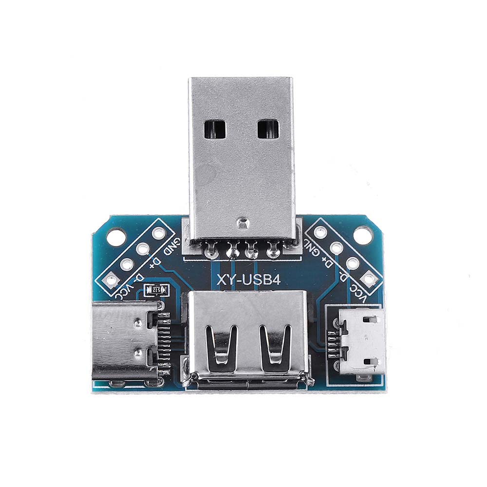 20pcs-USB-Adapter-Board-Male-to-Female-Micro-Type-C-4P-254mm-USB4-Module-Converter-1605815