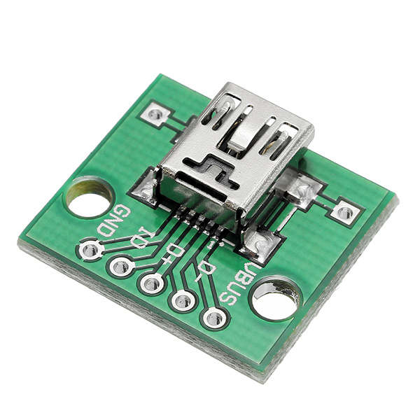20pcs-USB-To-DIP-Female-Head-Mini-5P-Patch-To-DIP-254mm-Adapter-Board-1194376