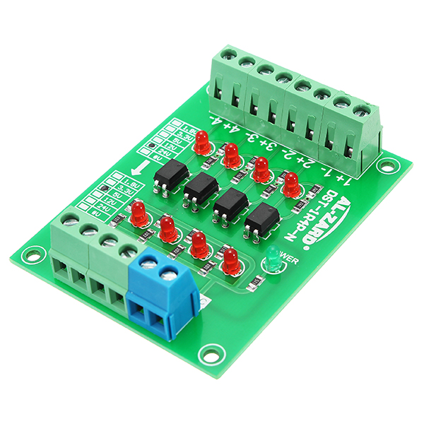 3Pcs-24V-To-5V-4-Channel-Optocoupler-Isolation-Board-Isolated-Module-1286216