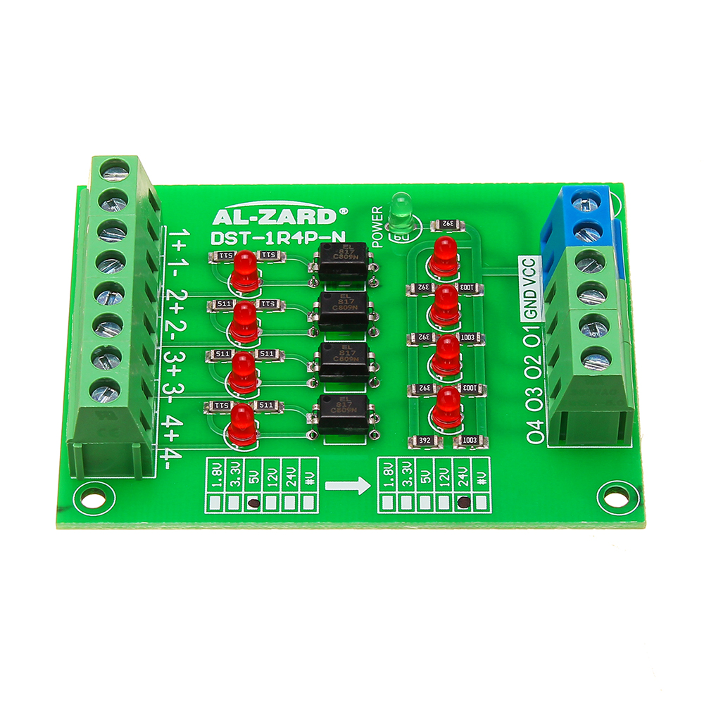 5V-To-24V-4-Channel-Optocoupler-Isolation-Board-Isolated-Module-PLC-Signal-Level-Voltage-Converter-B-1416552