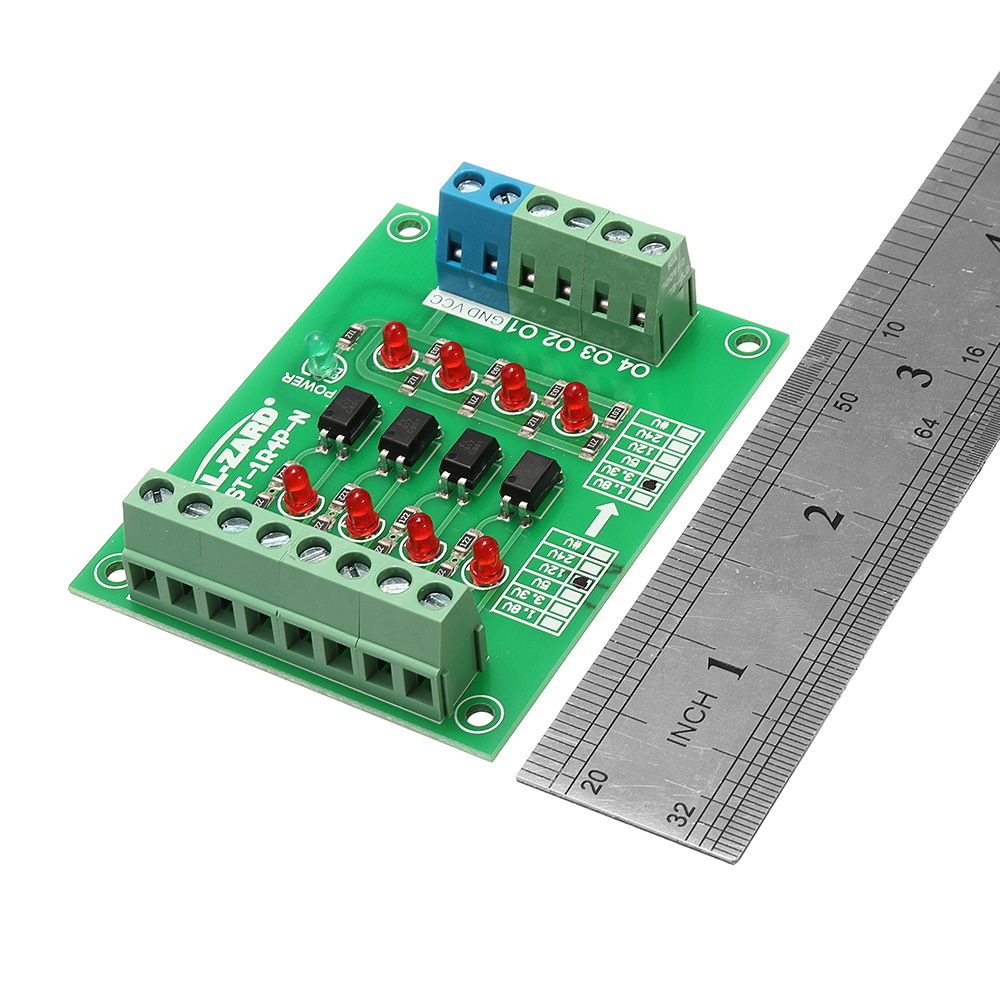5pcs-12V-To-33V-4-Channel-Optocoupler-Isolation-Board-Isolated-Module-PLC-Signal-Level-Voltage-Conve-1493559