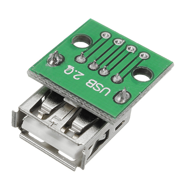 5pcs-USB-20-Female-Head-Socket-To-DIP-254mm-Pin-4P-Adapter-Board-1167635