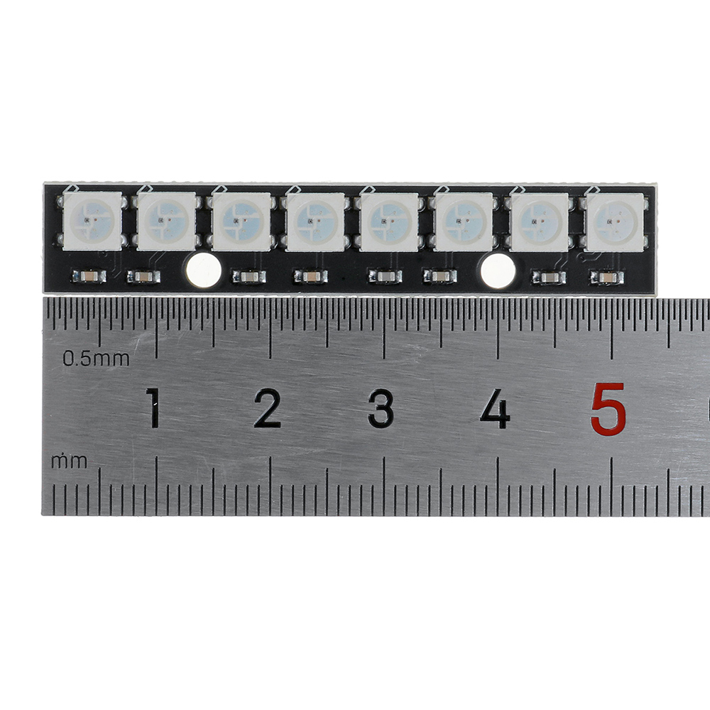 5Pcs-Straight-Board-8x-5050-RGB-Cool-White-LED-Display-With-Integrated-Drivers-Module-1227714