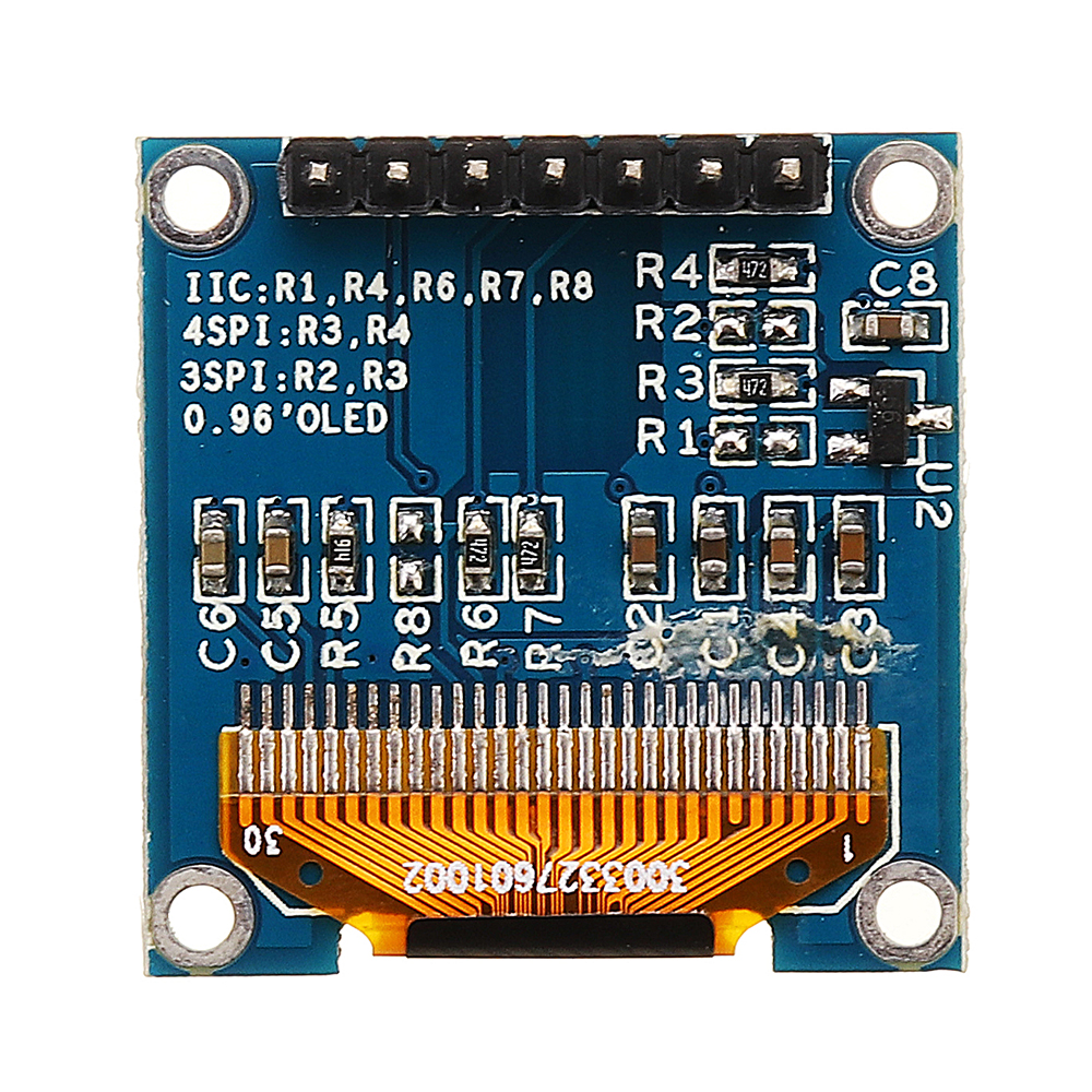 5pcs-7Pin-096-Inch-OLED-Display-12864-SSD1306-SPI-IIC-Serial-LCD-Screen-Module-1490928