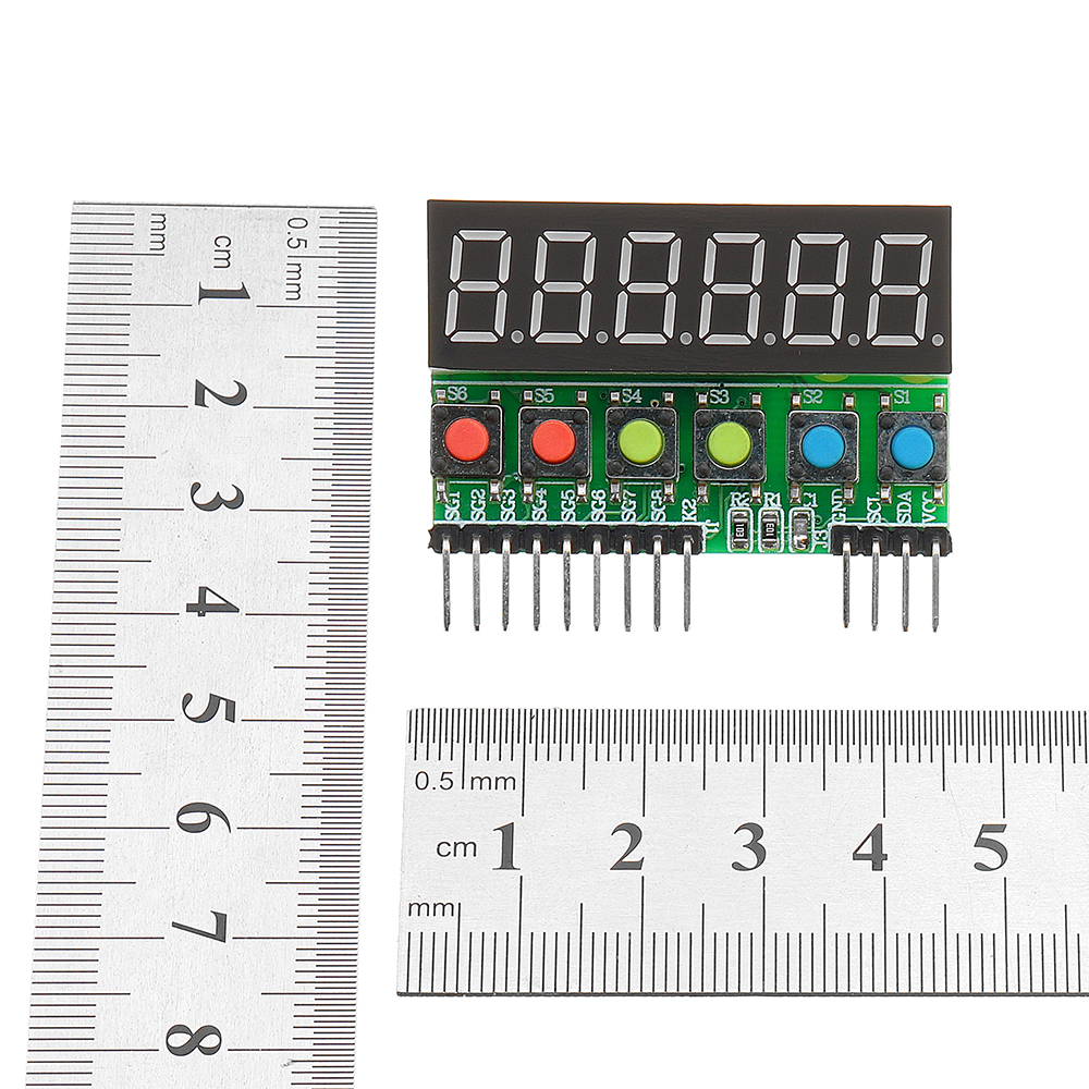 5pcs-TM1637-6-Bits-Tube-LED-Display-Key-Scan-Module-DC-33V-To-5V-Digital-IIC-Interface-Six-In-One-03-1380685
