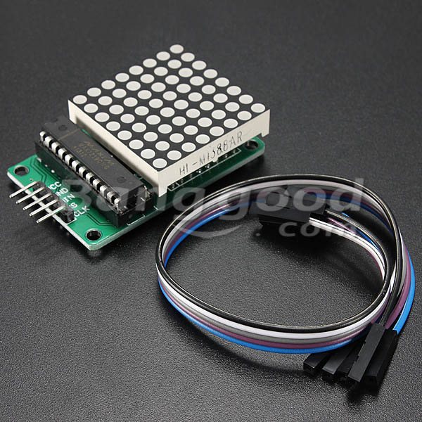 MAX7219-Dot-Matrix-MCU-LED-Display-Control-Module-Kit-With-Dupont-Cable-915478