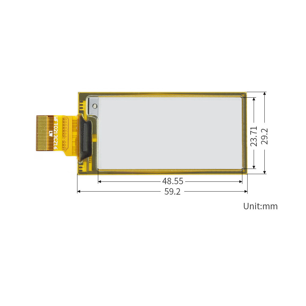 Wavesharereg-213-inch-Flexible-E-Ink-Raw-Display-Panel-212x104-e-paper-Display-Screen-Board-SPI-Inte-1753779