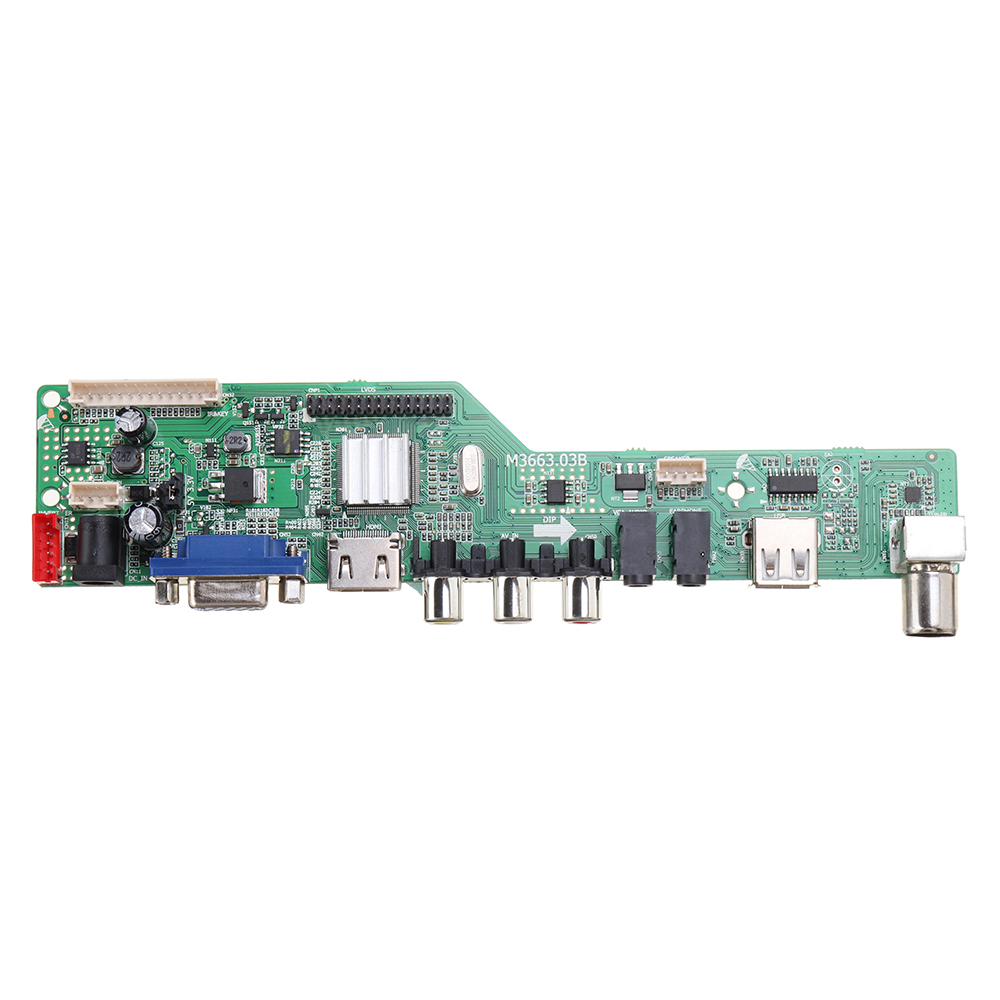 Digital-Signal-M366303B-DVB-T2-Universal-LCD-TV-Controller-Driver-Board-TVPCVGAHDMIUSB7-Key-Button1c-1760134