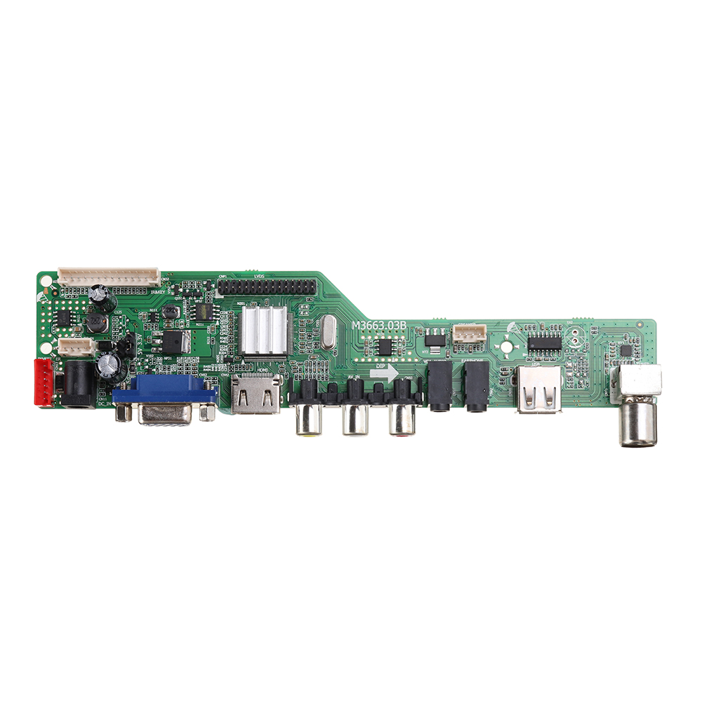 Digital-Signal-M366303B-DVB-T2-Universal-LCD-TV-Controller-Driver-Board-TVPCVGAHDMIUSB7-Key-Button2c-1760164