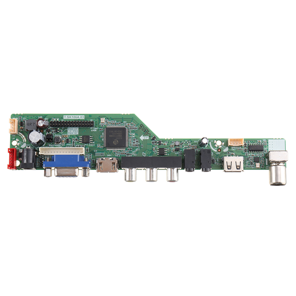 TSK105A03-Universal-LCD-LED-TV-Controller-Driver-Board-TVPCVGAHDMIUSB7-Key-Button2ch-6bit-30pins-LVD-1401873