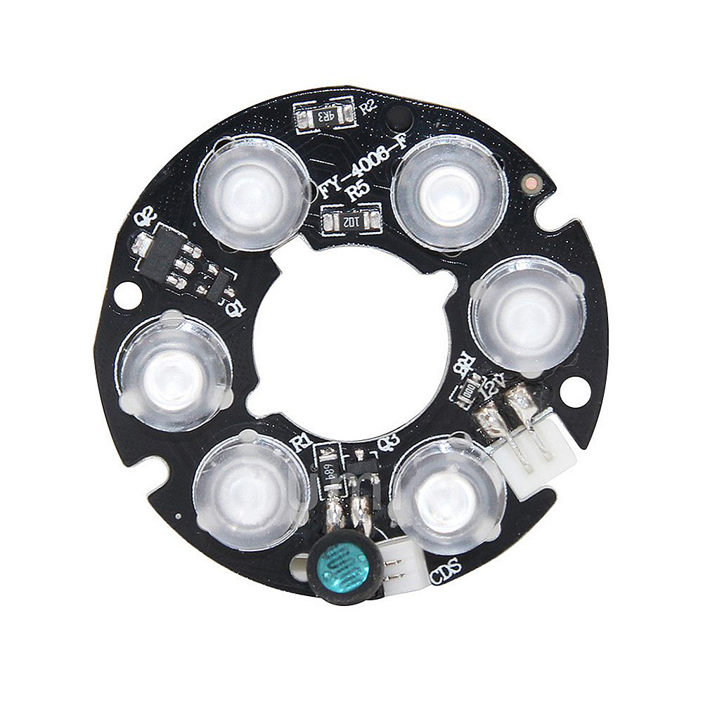 Baosity 3 Packs IR 24 LED Light Board Infrared Lamp Board Module for Day Night Vision Camera Security Camera High Definition IR LED 
