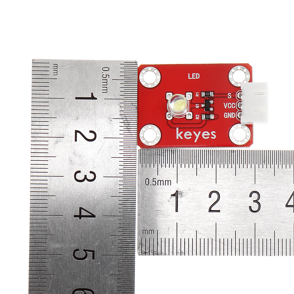 Keyes-Brick-LED-White-Light-Module-Pad-hole-Anti-reverse-Plug-White-Terminal-Digital-Signal-1731600