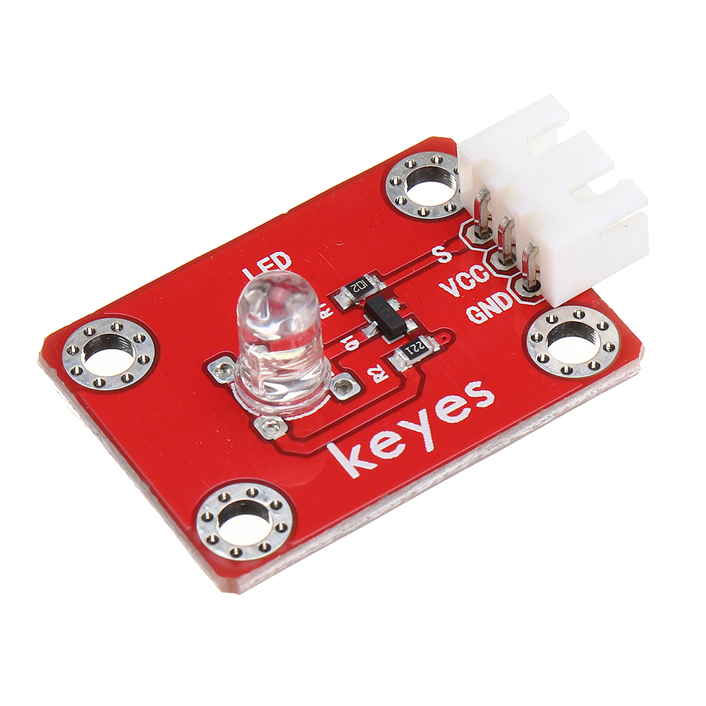 Keyes-Brick-LED-White-Light-Module-Pad-hole-Anti-reverse-Plug-White-Terminal-Digital-Signal-1731600